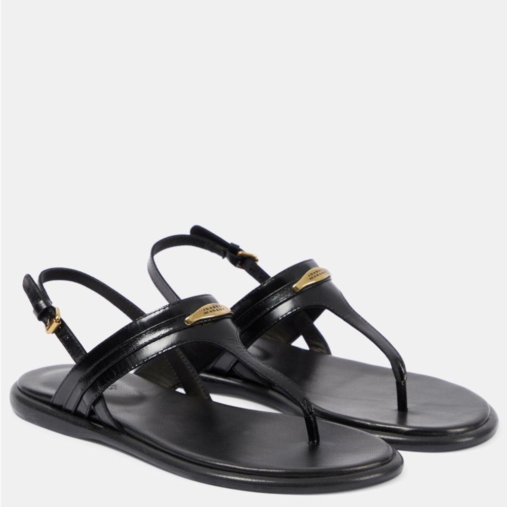 Isabel Marant Black Strappy Sandals